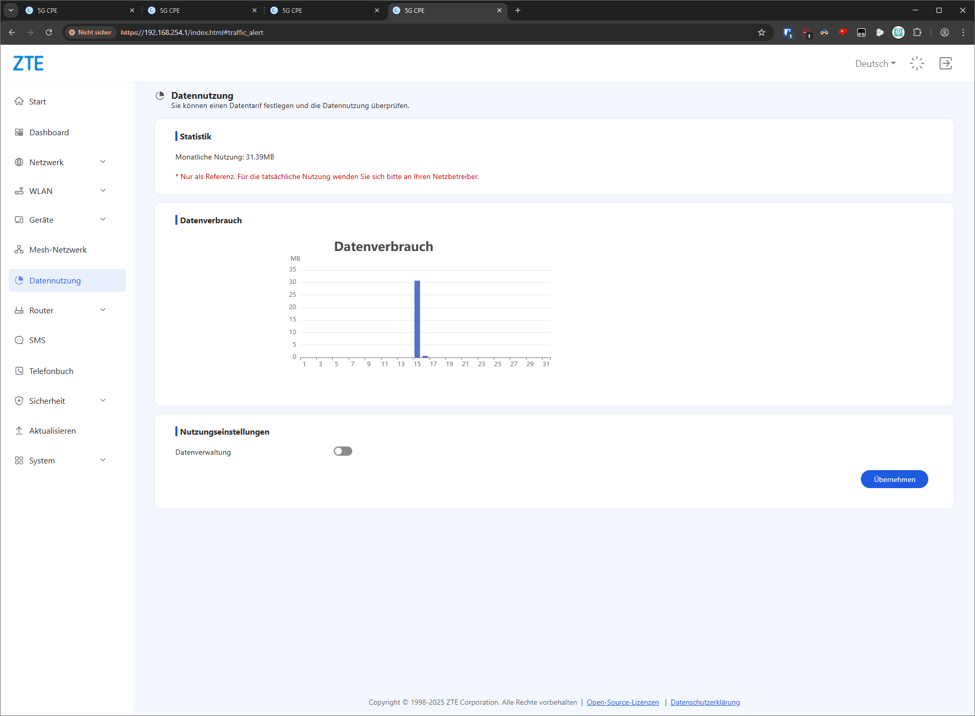 ZTE G5TC 5G-Router | LTE-Forum Österreich