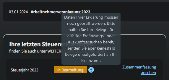 wie lange dauert der lohnsteuerausgleich beim finanzamt österreich
