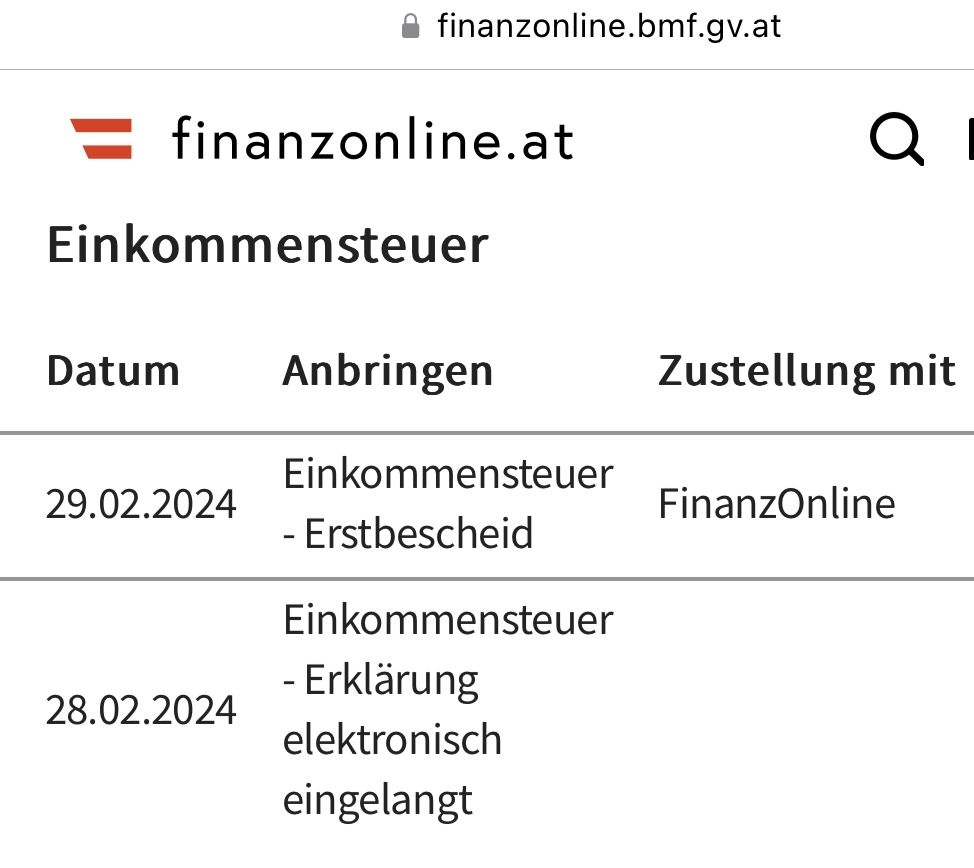 wie lange dauert der lohnsteuerausgleich beim finanzamt österreich